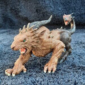 Papo Chimera Two-Headed Dragon Horns Fantasy Beast Toy Mythical Figure 2012